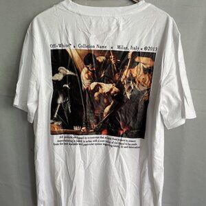 Off-White White Graphic Short Sleeve Tee